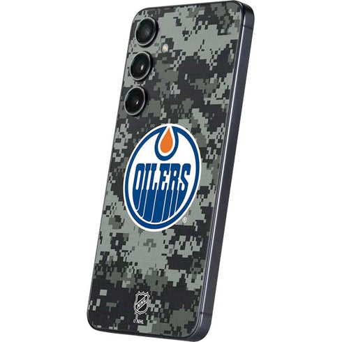 NHL Edmonton Oilers Camo Galaxy S24 Skin