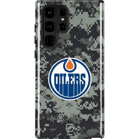 NHL Edmonton Oilers Camo Galaxy S25 Ultra Impact Case