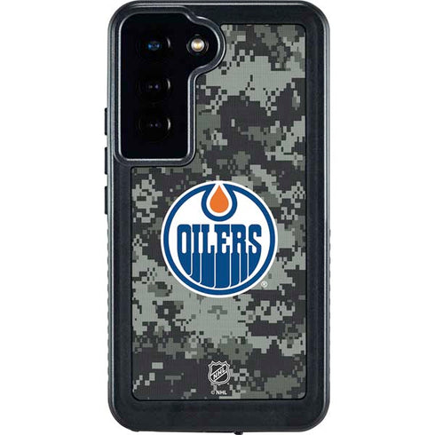 NHL Edmonton Oilers Camo Galaxy S24 Waterproof Case
