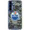 NHL Edmonton Oilers Camo Galaxy S25 Clear Case