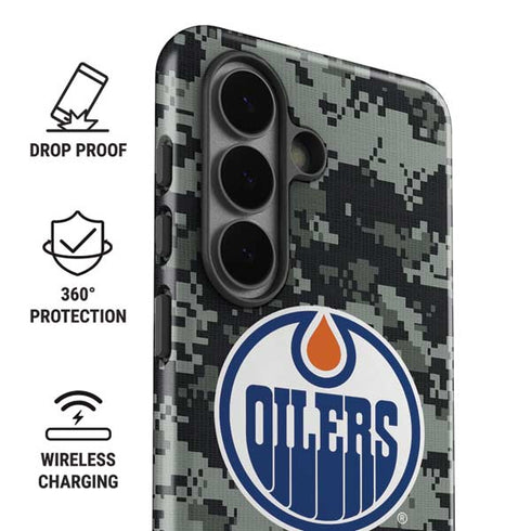 NHL Edmonton Oilers Camo Galaxy S26 Plus Impact Case