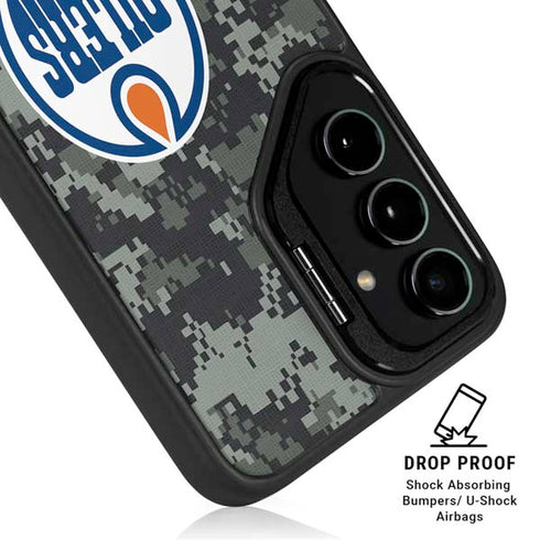NHL Edmonton Oilers Camo Galaxy S26 Plus Kickstand Case
