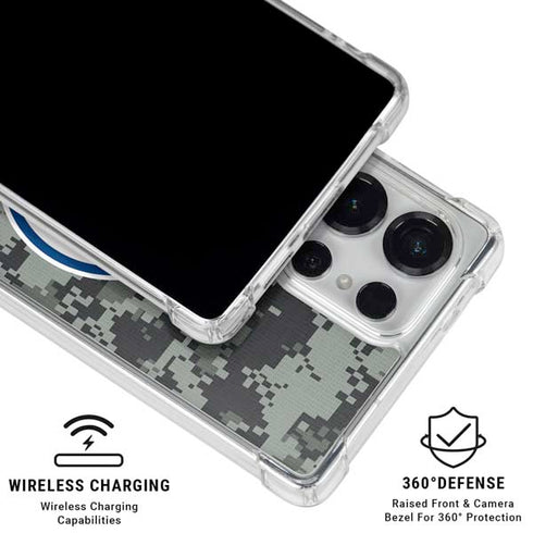 NHL Edmonton Oilers Camo Galaxy S26 Ultra Clear Case