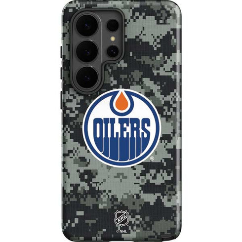 NHL Edmonton Oilers Camo Galaxy S26 Ultra Impact Case