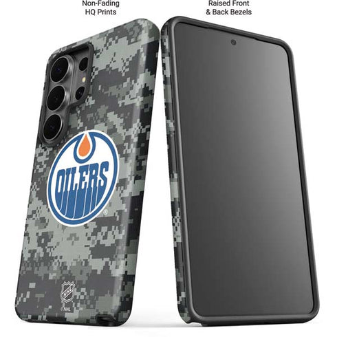NHL Edmonton Oilers Camo Galaxy S26 Ultra Impact Case