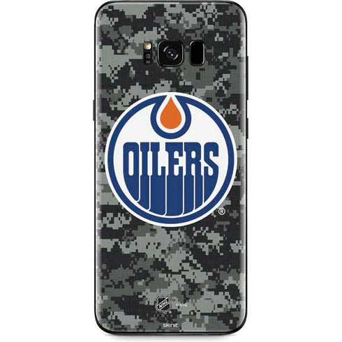 NHL Edmonton Oilers Camo Galaxy S8 Skin