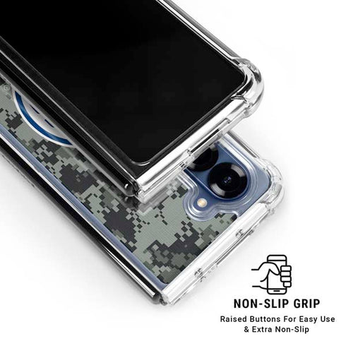 NHL Edmonton Oilers Camo Galaxy Z Fold6 Clear Case