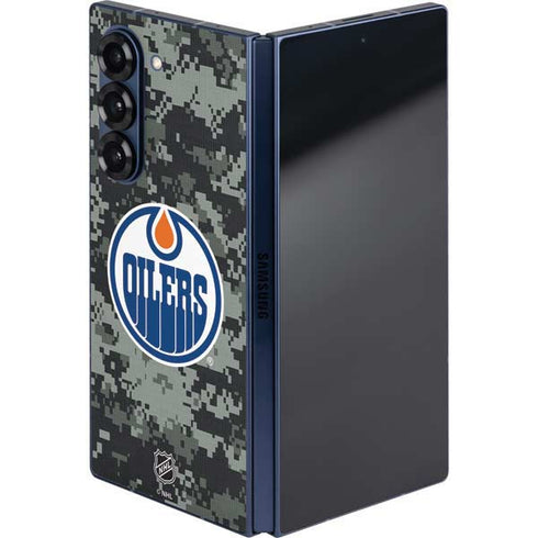 NHL Edmonton Oilers Camo Galaxy Z Fold6 Skin