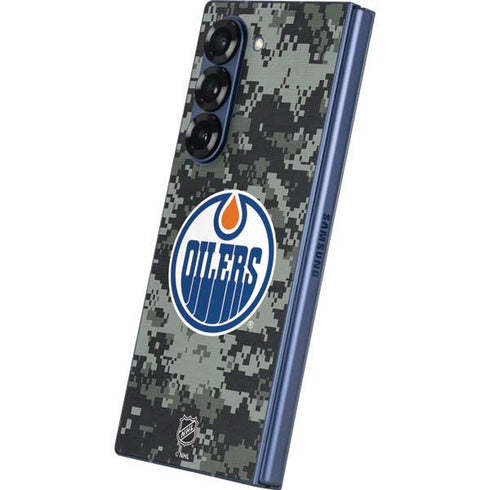 NHL Edmonton Oilers Camo Galaxy Z Fold6 Skin
