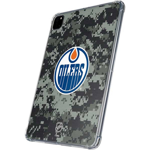 NHL Edmonton Oilers Camo iPad Pro 11in (2024) Clear Case