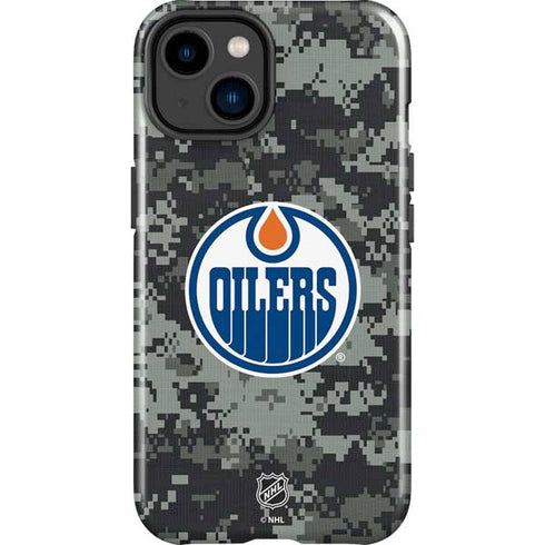 NHL Edmonton Oilers Camo iPhone 15 Impact Case
