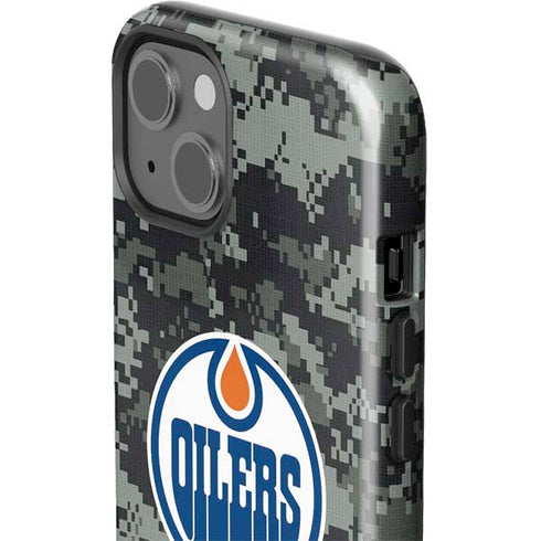 NHL Edmonton Oilers Camo iPhone 15 Impact Case