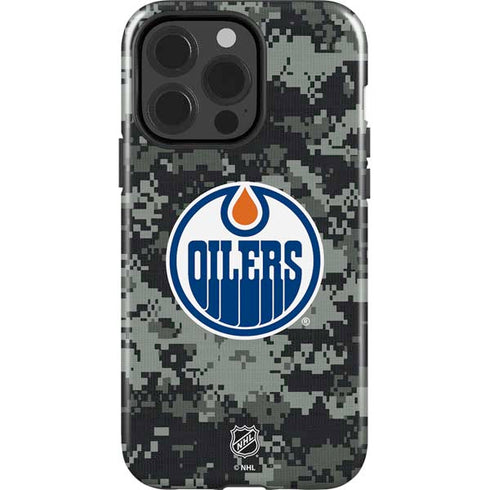 NHL Edmonton Oilers Camo iPhone 15 Pro Impact Case