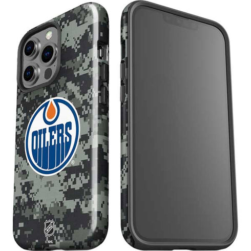 NHL Edmonton Oilers Camo iPhone 15 Pro Impact Case