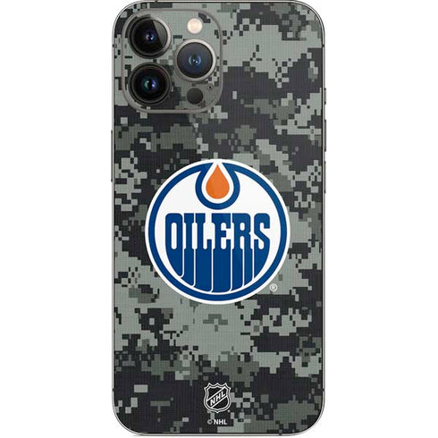 NHL Edmonton Oilers Camo iPhone 15 Pro Max Skin