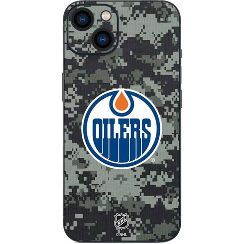 NHL Edmonton Oilers Camo iPhone 15 Skin