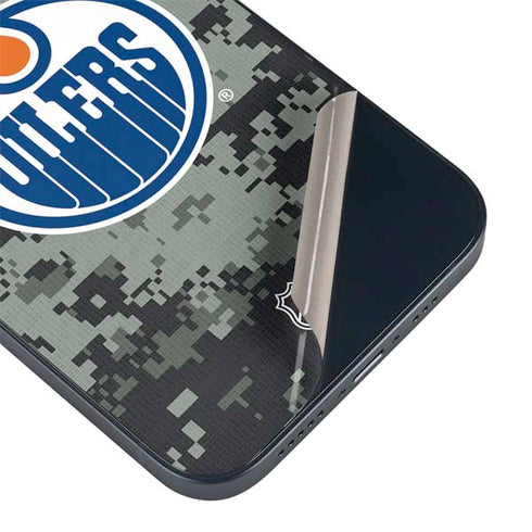NHL Edmonton Oilers Camo iPhone 15 Skin