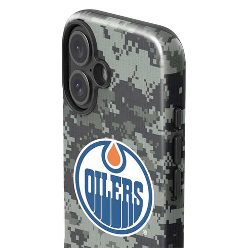 NHL Edmonton Oilers Camo iPhone 16 Impact Case