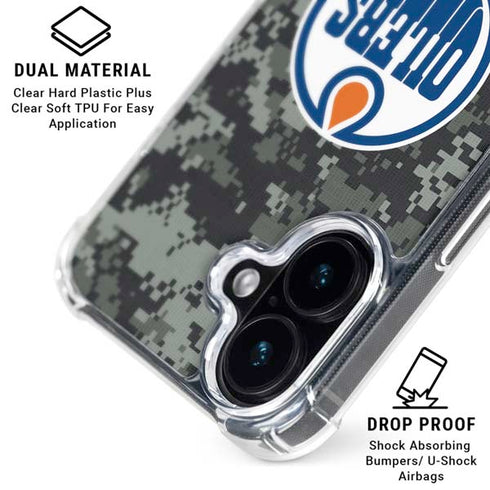 NHL Edmonton Oilers Camo iPhone 16 MagSafe Case