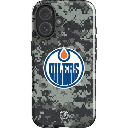 NHL Edmonton Oilers Camo iPhone 16 Plus Impact Case