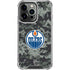 NHL Edmonton Oilers Camo iPhone 16 Pro Clear Case