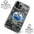 NHL Edmonton Oilers Camo iPhone 16 Pro Clear Case