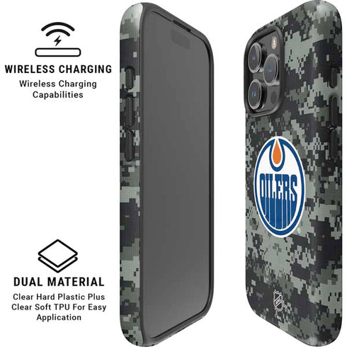 NHL Edmonton Oilers Camo iPhone 16 Pro Magsafe Impact Case