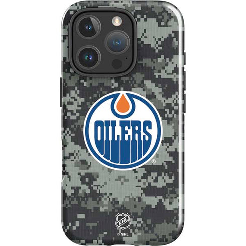 NHL Edmonton Oilers Camo iPhone 16 Pro Max Impact Case