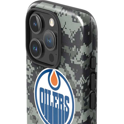 NHL Edmonton Oilers Camo iPhone 16 Pro Max Impact Case