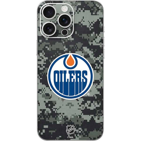NHL Edmonton Oilers Camo iPhone 16 Pro Max Skin