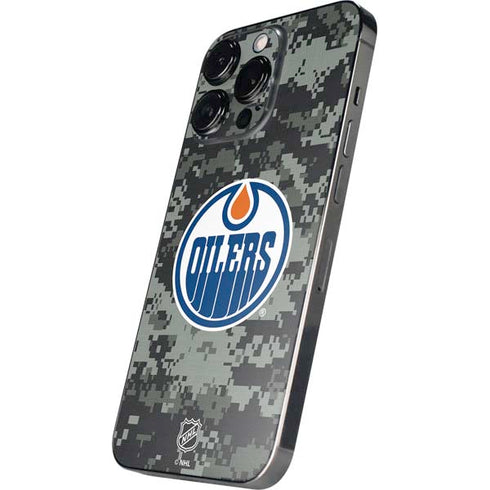 NHL Edmonton Oilers Camo iPhone 16 Pro Skin