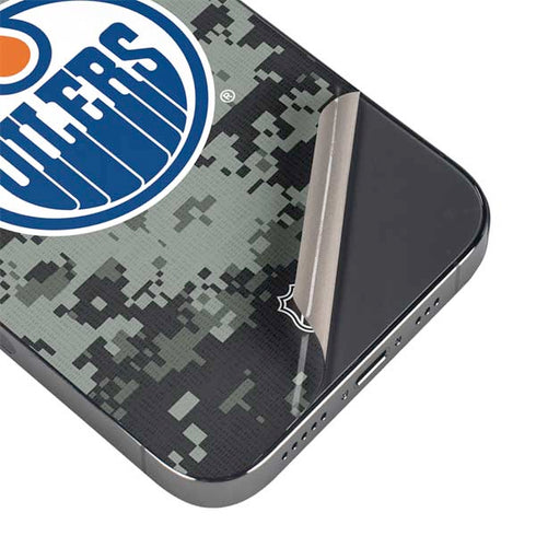 NHL Edmonton Oilers Camo iPhone 16 Pro Skin