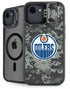 NHL Edmonton Oilers Camo iPhone 16e Kickstand Case