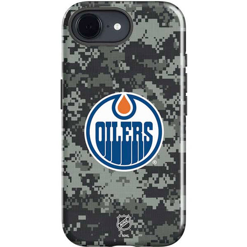 NHL Edmonton Oilers Camo iPhone 16e Impact Case