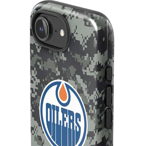 NHL Edmonton Oilers Camo iPhone 16e Impact Case