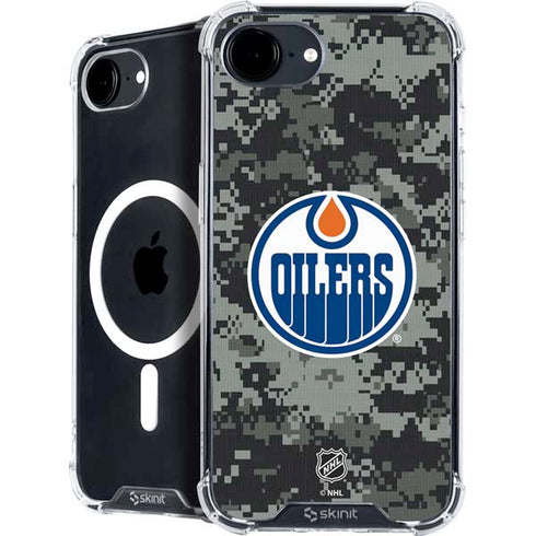 NHL Edmonton Oilers Camo iPhone 16e MagSafe Case