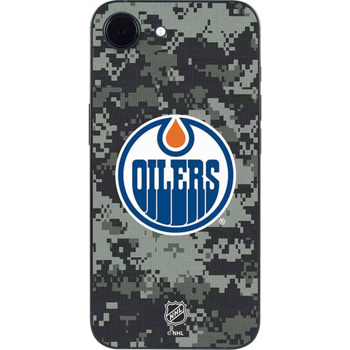 NHL Edmonton Oilers Camo iPhone 16e Skin