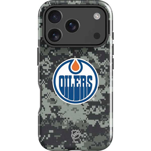 NHL Edmonton Oilers Camo iPhone 18 Pro Max Impact Case