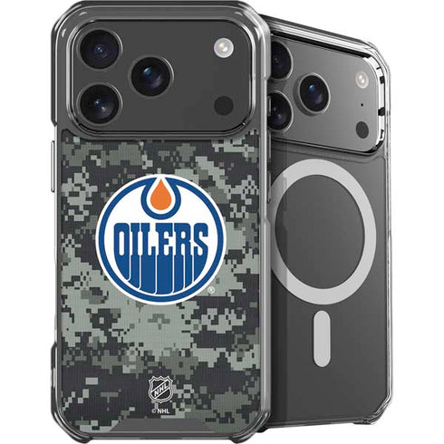 NHL Edmonton Oilers Camo iPhone 18 Pro Max MagSafe Case
