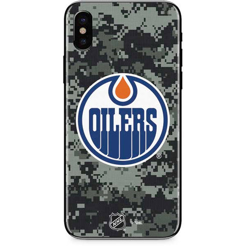 NHL Edmonton Oilers Camo iPhone XS Max Skin
