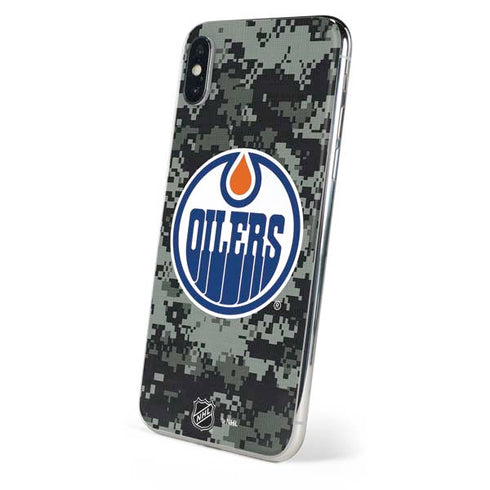 NHL Edmonton Oilers Camo iPhone XS Max Skin