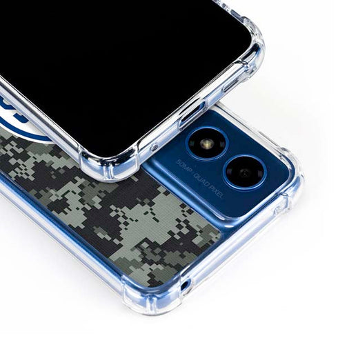 NHL Edmonton Oilers Camo Moto G Play 4G (2024) Clear Case