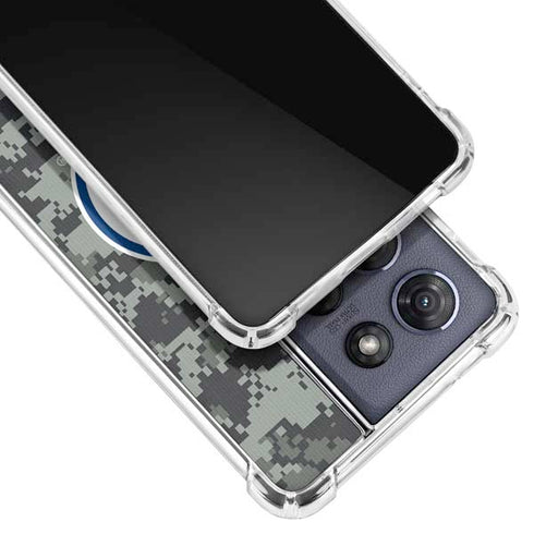 NHL Edmonton Oilers Camo Moto G Play 5G (2025) Clear Case