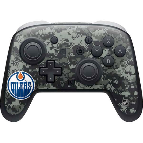 NHL Edmonton Oilers Camo Nintendo Switch 2 (2025) Pro Controller Skin