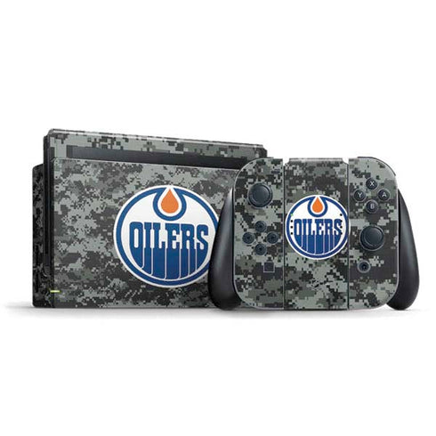 NHL Edmonton Oilers Camo Nintendo Skins