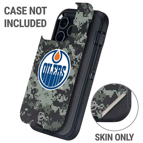 NHL Edmonton Oilers Camo Otterbox Defender iPhone Skin