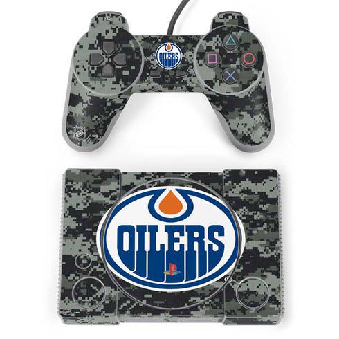 NHL Edmonton Oilers Camo PlayStation Classic Bundle Skin