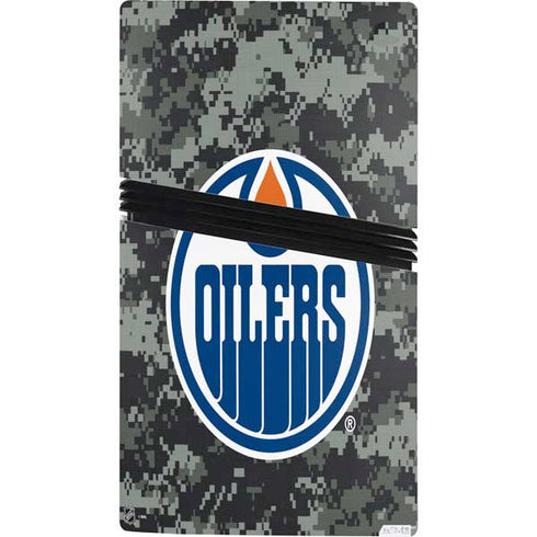 NHL Edmonton Oilers Camo PS5 Pro Bundle Skin