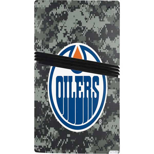 NHL Edmonton Oilers Camo PS5 Pro Console Skin