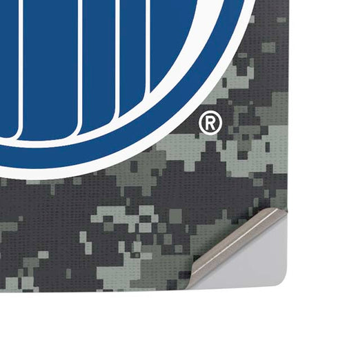 NHL Edmonton Oilers Camo PS5 Pro Disk Console Skin